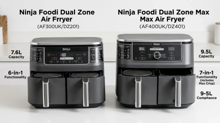 A image of Ninja Foodi Dual Zone Vs Dual Zone Max